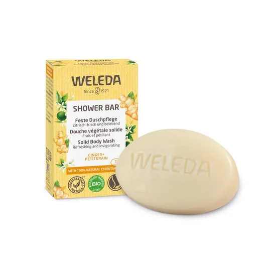 Weleda Jabón Sólido Envolvente Floral Jengibre + Petitgrain 75g