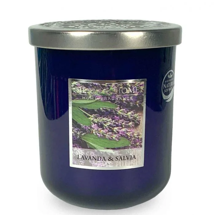 HEART & HOME Candela Piccola 110 gr – Lavanda e Salvia