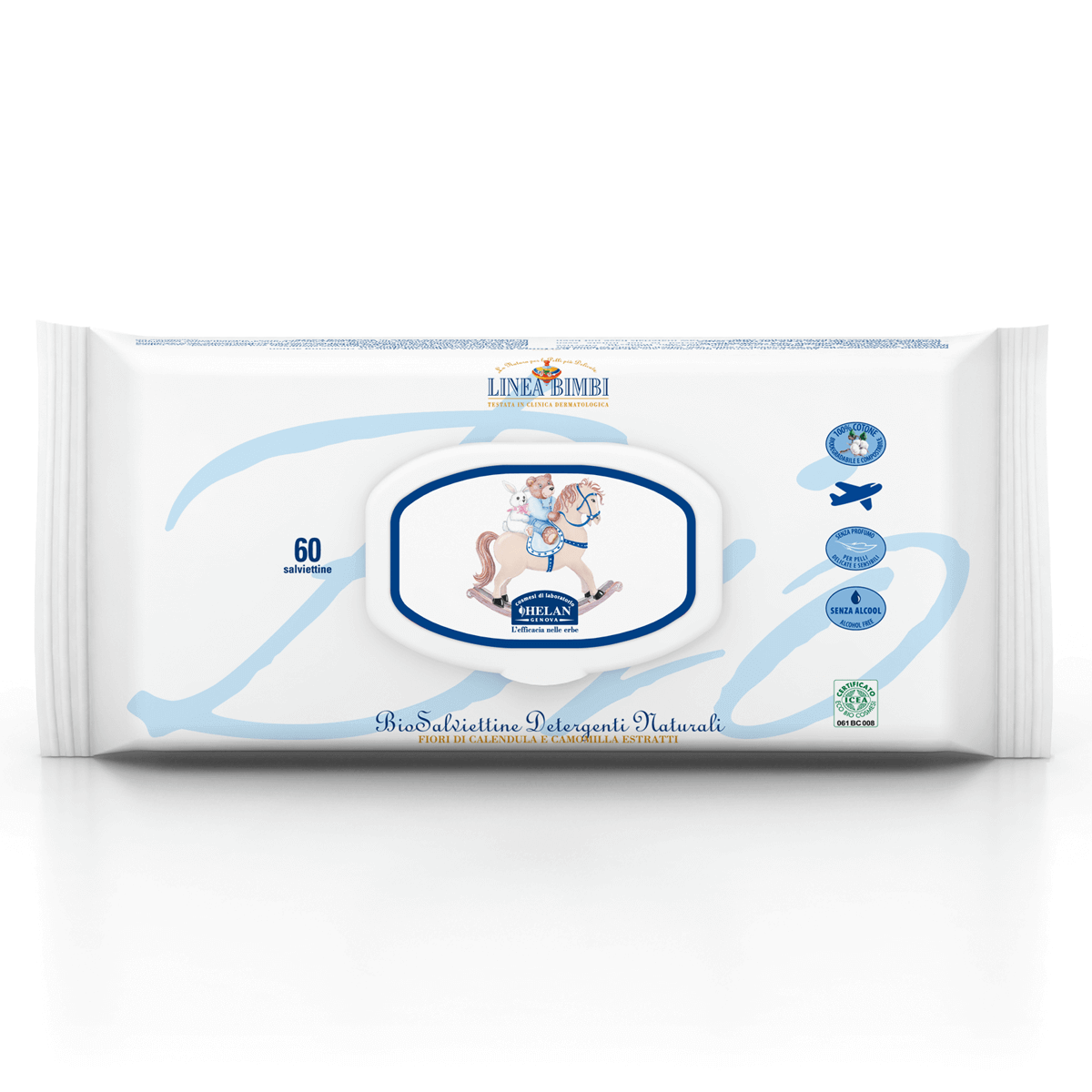 HELAN Linea Bimbi – Salviettine Detergenti Naturali