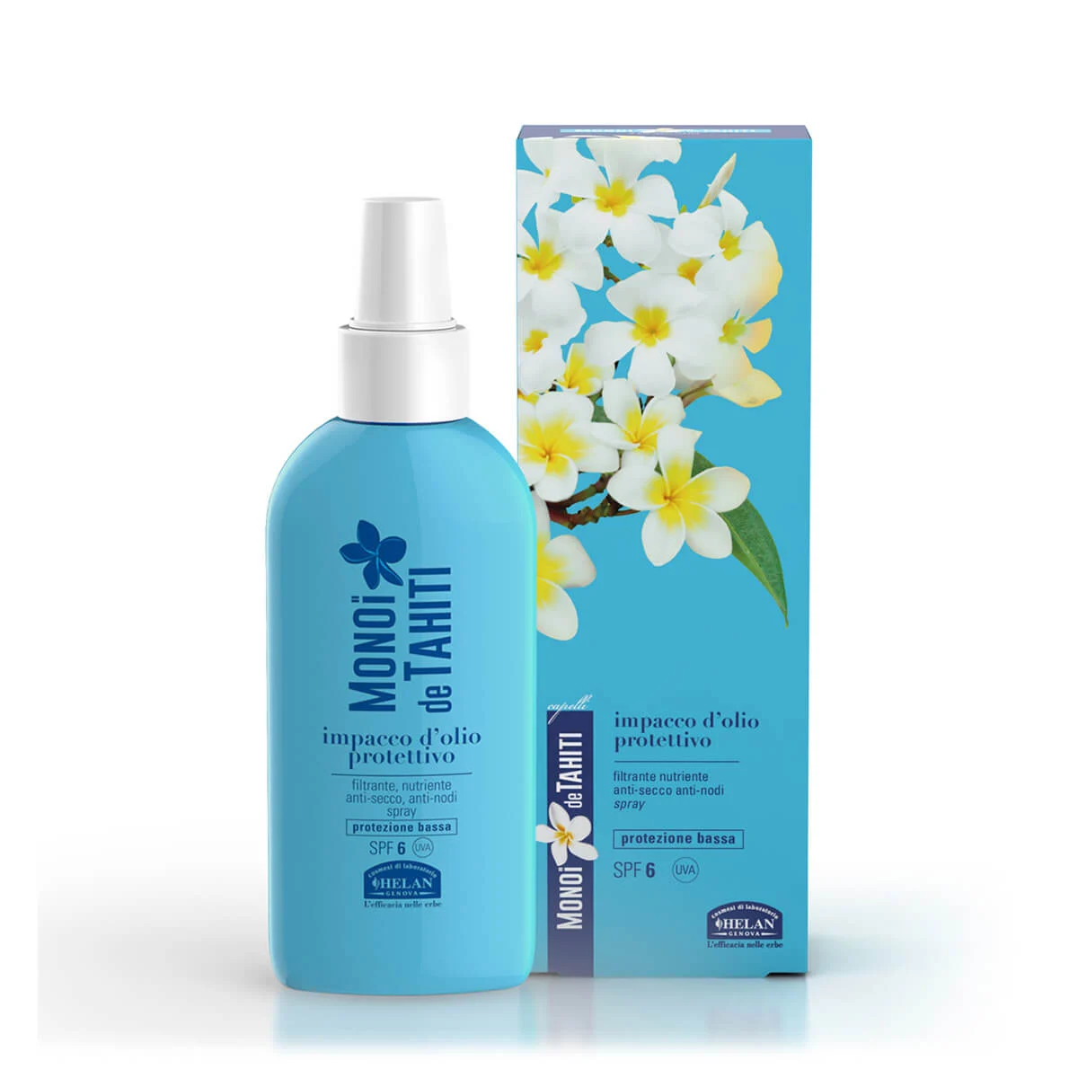 HELAN Monoi de Tahiti – Hair Care Impacco d’Olio Protettivo Spray SPF 6