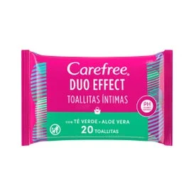 Carefree Toallitas Intimas con Te Very Aloe Vera 20uds