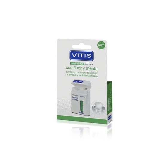 Vitis™ filo interdentale con fluoro e menta 50m