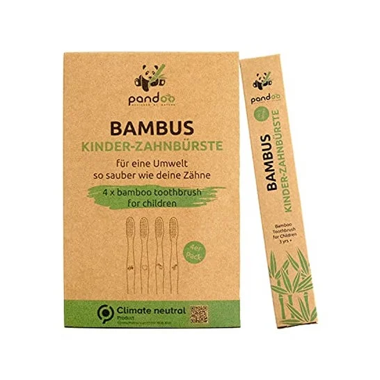 Go Pandoo Spazzolini da denti per bambini Bambu 4und