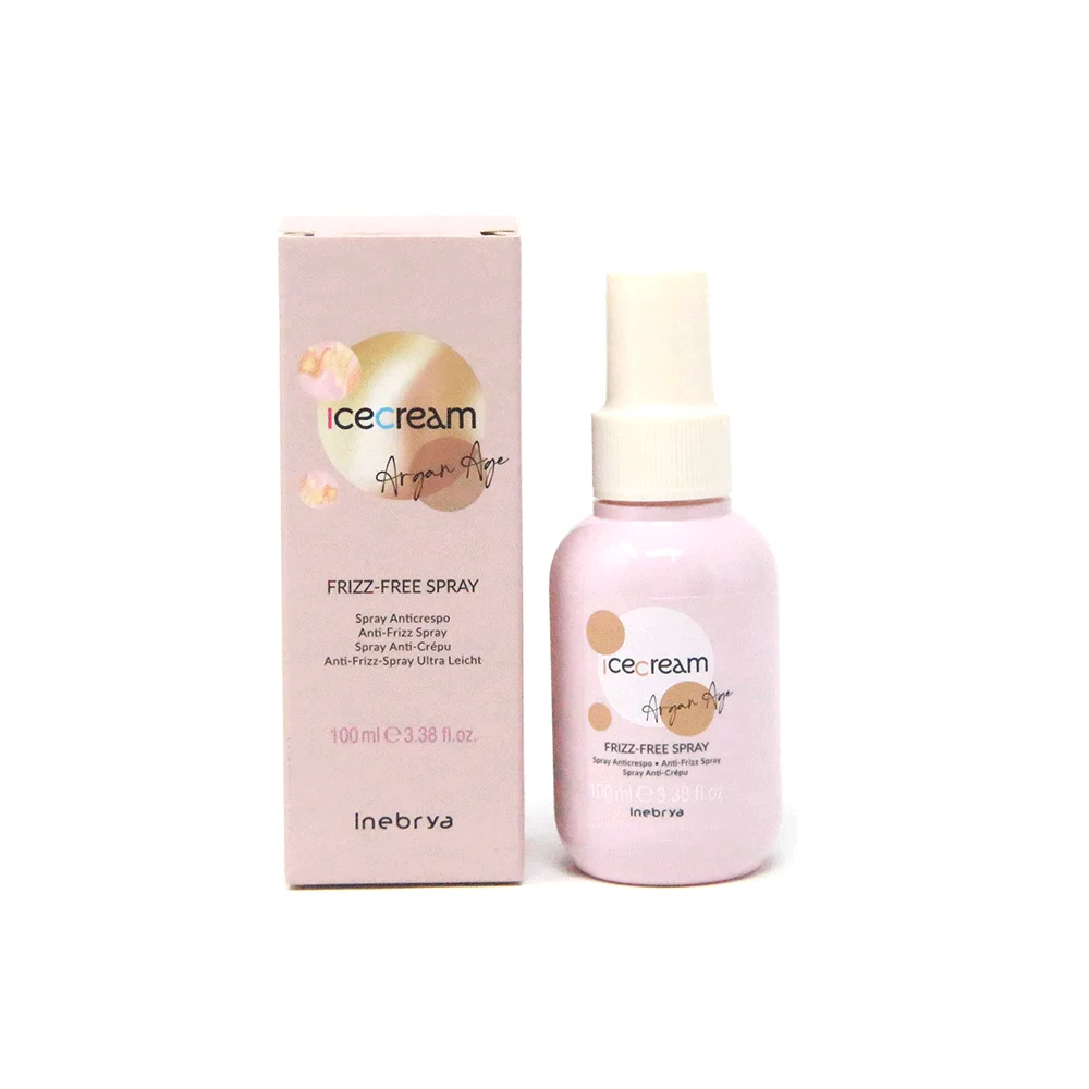 INEBRYA ICE CREAM PRO-AGE FRIZZ-FREE SPRAY ANTICRESPO ULTRA LEGGERO OLIO DI ARGAN 100ML