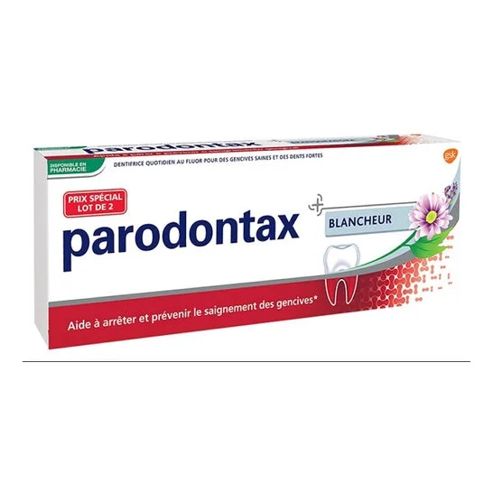 Parodontax Dentifricio Sbiancante Fluoro 2x75ml