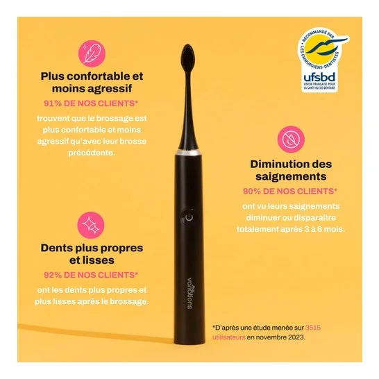 MyVariations Cepillo de Dientes Sónico Negro 1ud