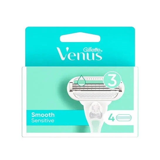 Gillette Venus Smooth Sensitive Ricarico Rasoio 4 Unità