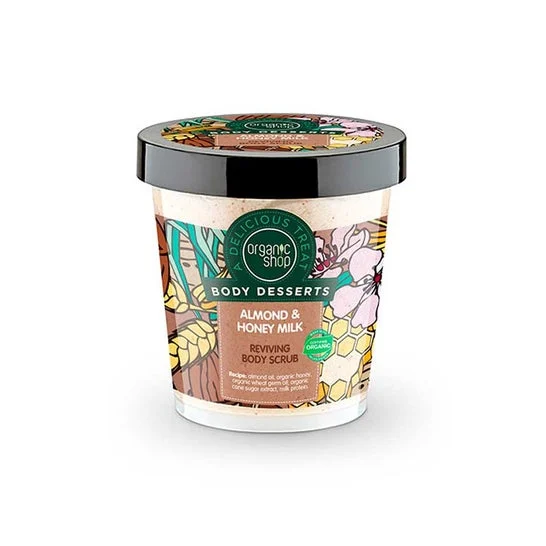 Organic Shop Mandorla e latte scrub corpo con miele 450ml