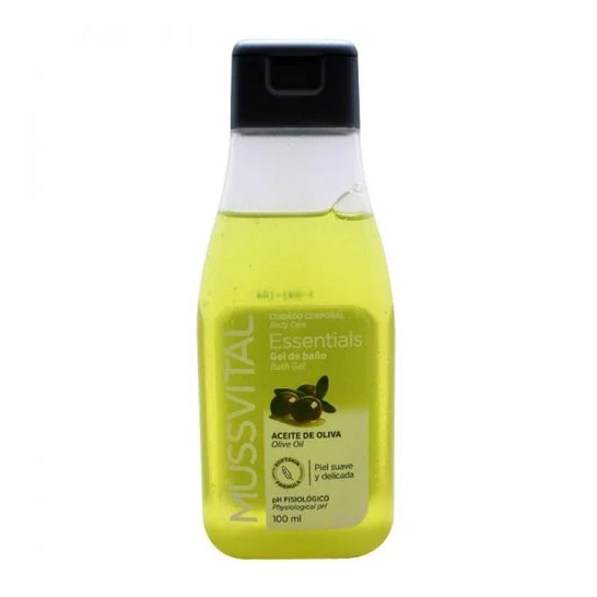 Mussvital Essentials gel da bagno all'olio d'oliva 100ml