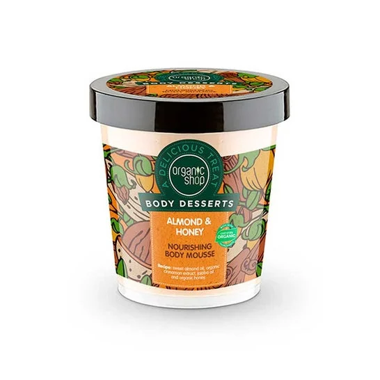 Organic Shop Mousse Corpo Nutriente Mandorla e Miele 450ml