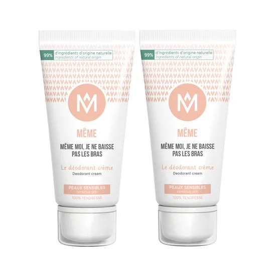 Même Pack Déodorant Crème Peaux Sensibles 2x50ml