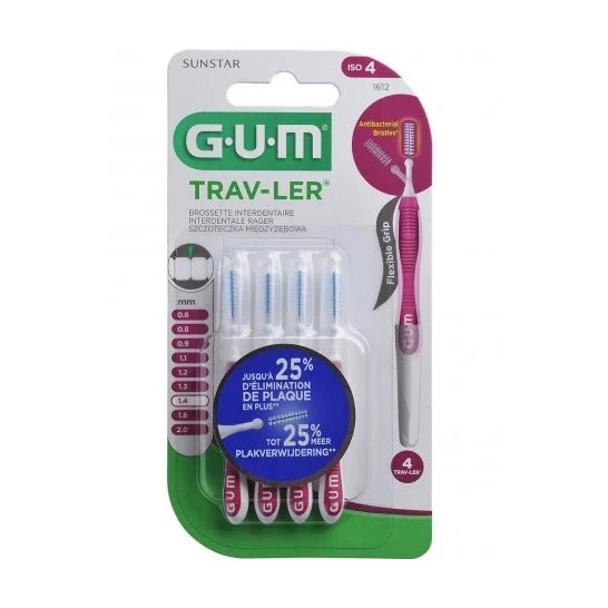 Gum Trav-ler Interdental Brush 1.4mm 1612 4 unità