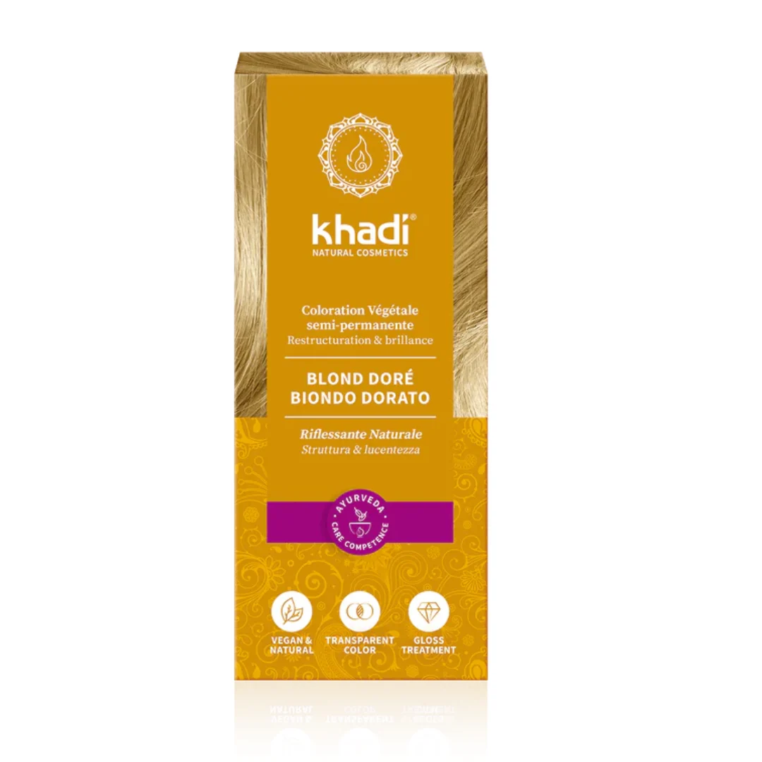 KHADI Tinta Naturale per Capelli – Biondo Dorato