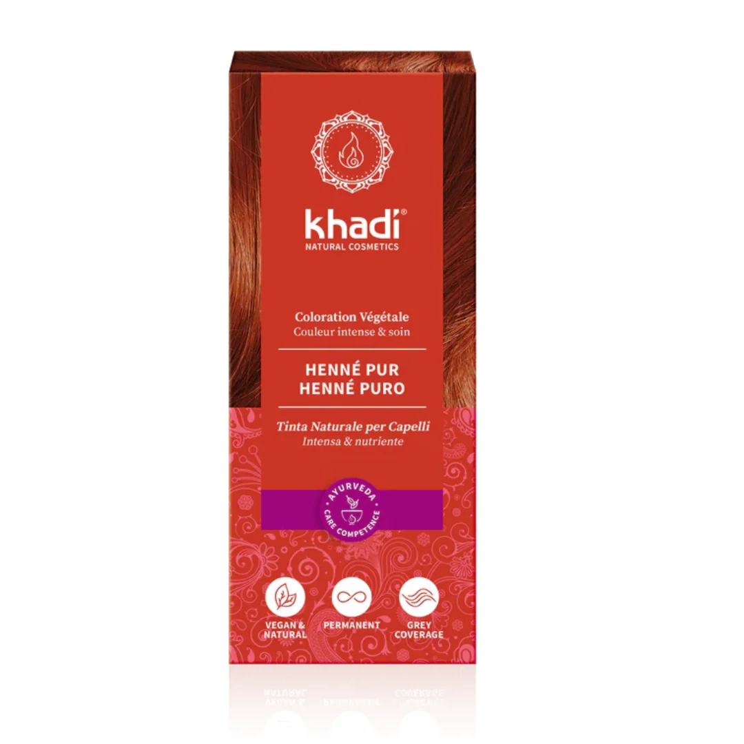 KHADI Tinta Naturale per Capelli – Henne Puro