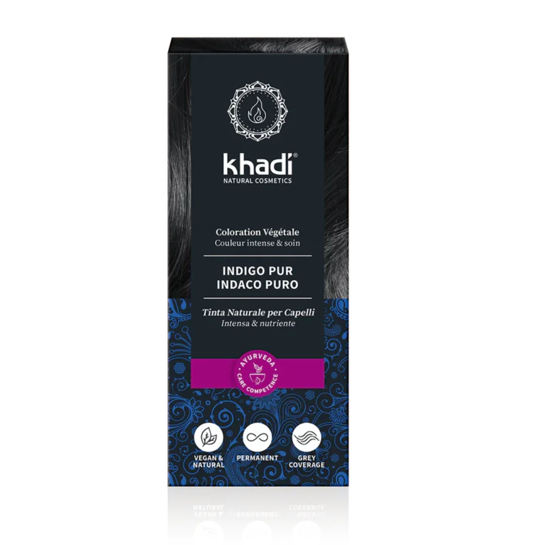 KHADI Tinta Naturale per Capelli – Pure Indigo
