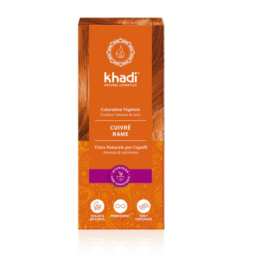 KHADI Tinta Naturale per Capelli – Rame