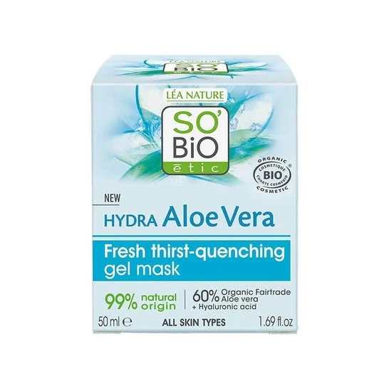 So Bio Etic Mascarilla Gel Refrescante Facial Aloe Vera 24h 50ml