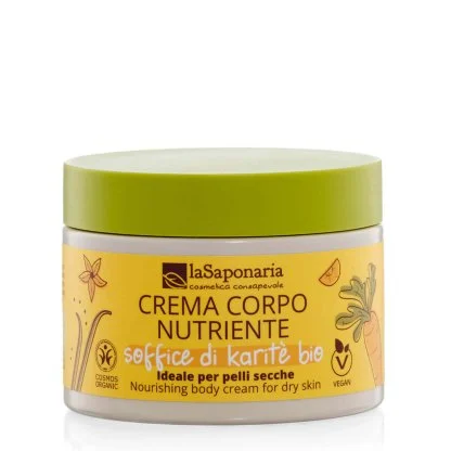 LA SAPONARIA Crema Corpo Nutriente Soffice di Karitè Bio