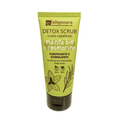 LA SAPONARIA Detox Scrub Cuoio Capelluto Menta Bio e Rosmarino