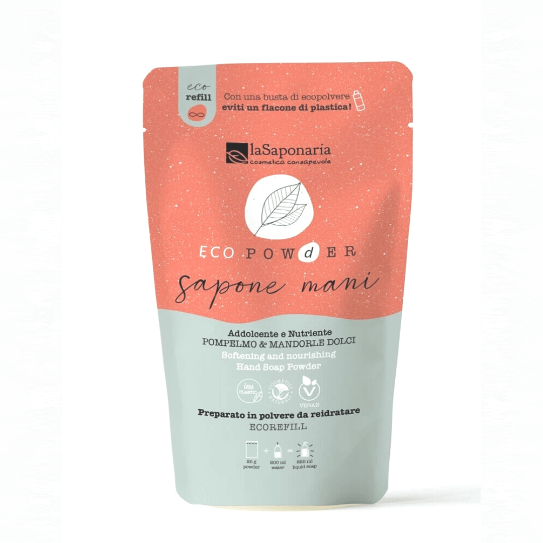 LA SAPONARIA Eco Powder – Sapone Mani Addolcente in Polvere