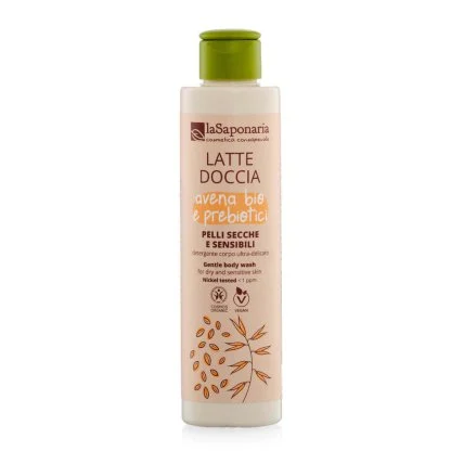 LA SAPONARIA Latte Doccia Avena Bio e Probiotici