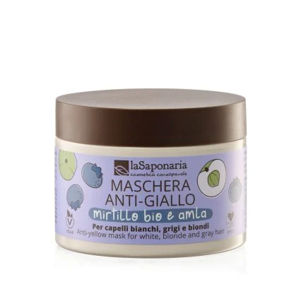 LA SAPONARIA Maschera Antigiallo Mirtillo Bio e Amla