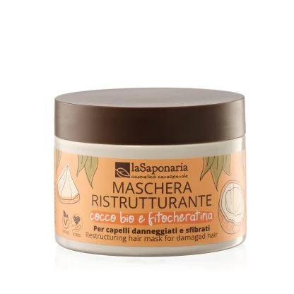LA SAPONARIA Maschera Ristrutturante Cocco Bio e Fitocheratina