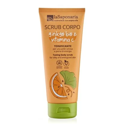 LA SAPONARIA Scrub Corpo Tonificante Ginkgo Bio e Vitamina C