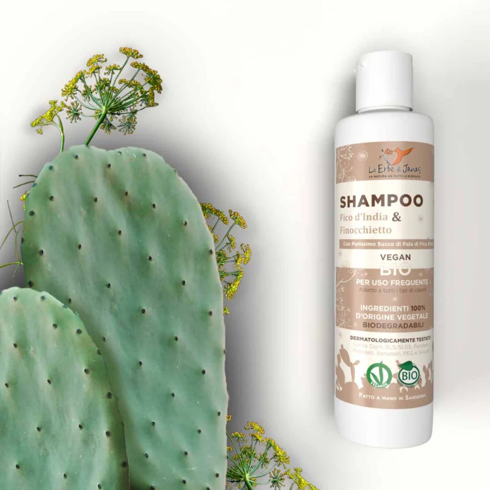 LE ERBE DI JANAS Shampoo Fico d’India e Finocchietto Bio