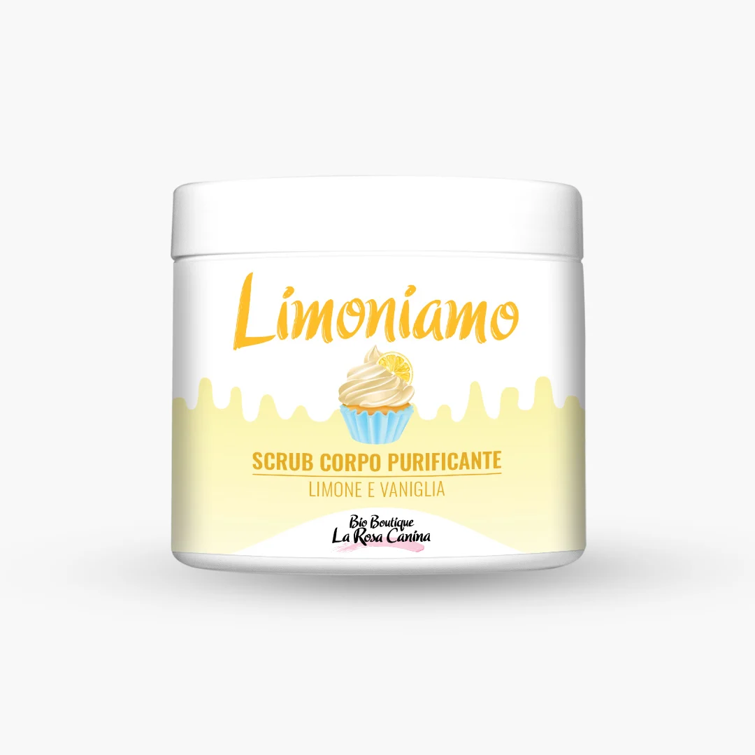 BIO BOUTIQUE LA ROSA CANINA Limoniamo – Scrub Corpo Purificante Limone e Vaniglia