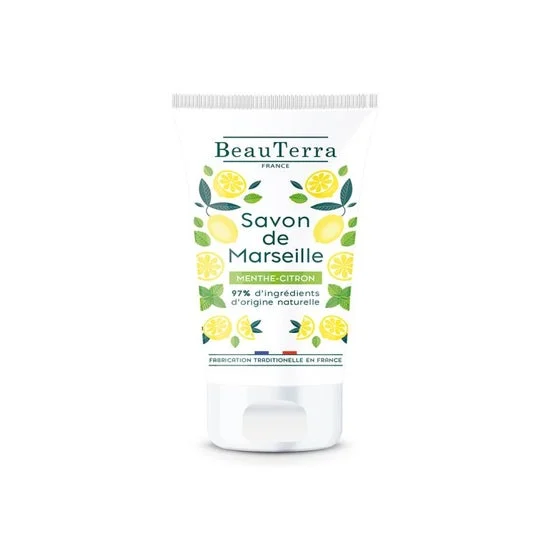 BeauTerra Sapone Liquido alla Menta Limone Menta di Marsiglia 100ml