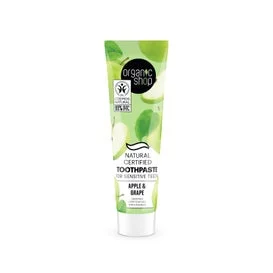 Organic Shop Toothpaste Sensitive Teeth Apple Grape 100g