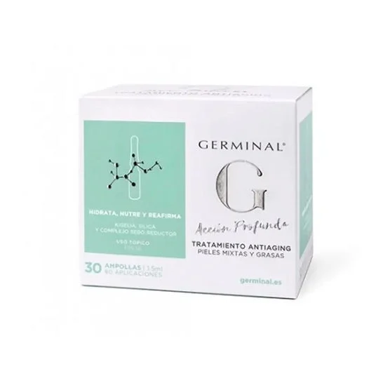 Germinale Antiage trattamento antiage mista pelle grassa 30 fiale di 1,