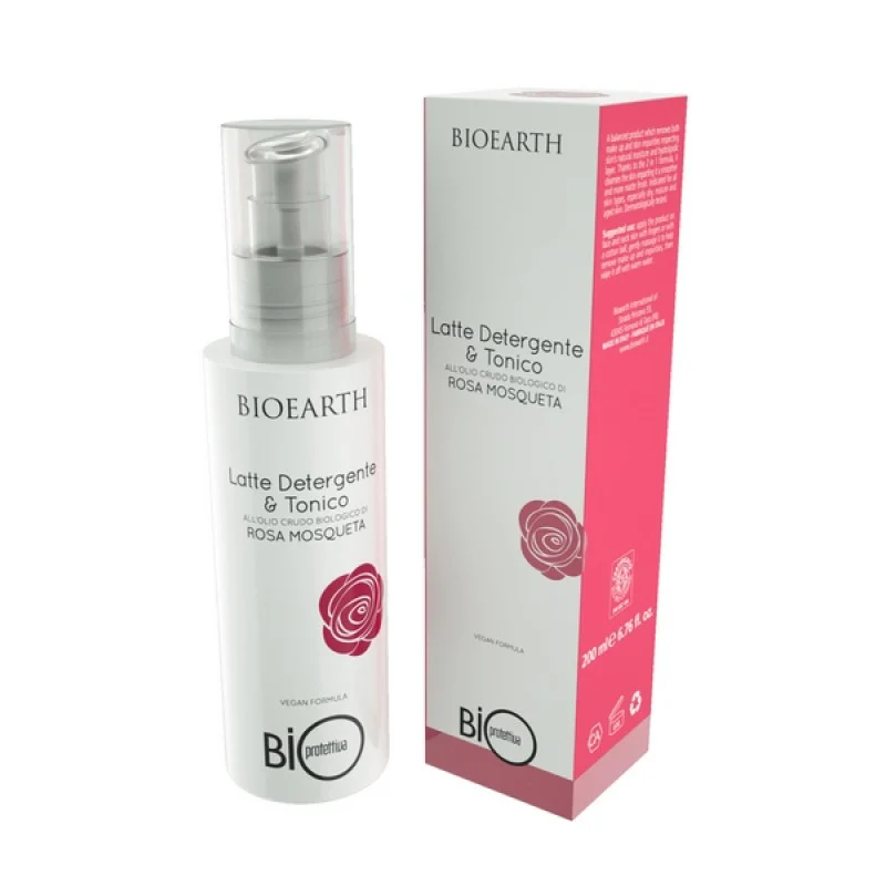 BIOEARTH Rosa Mosqueta – Latte Detergente e Tonico