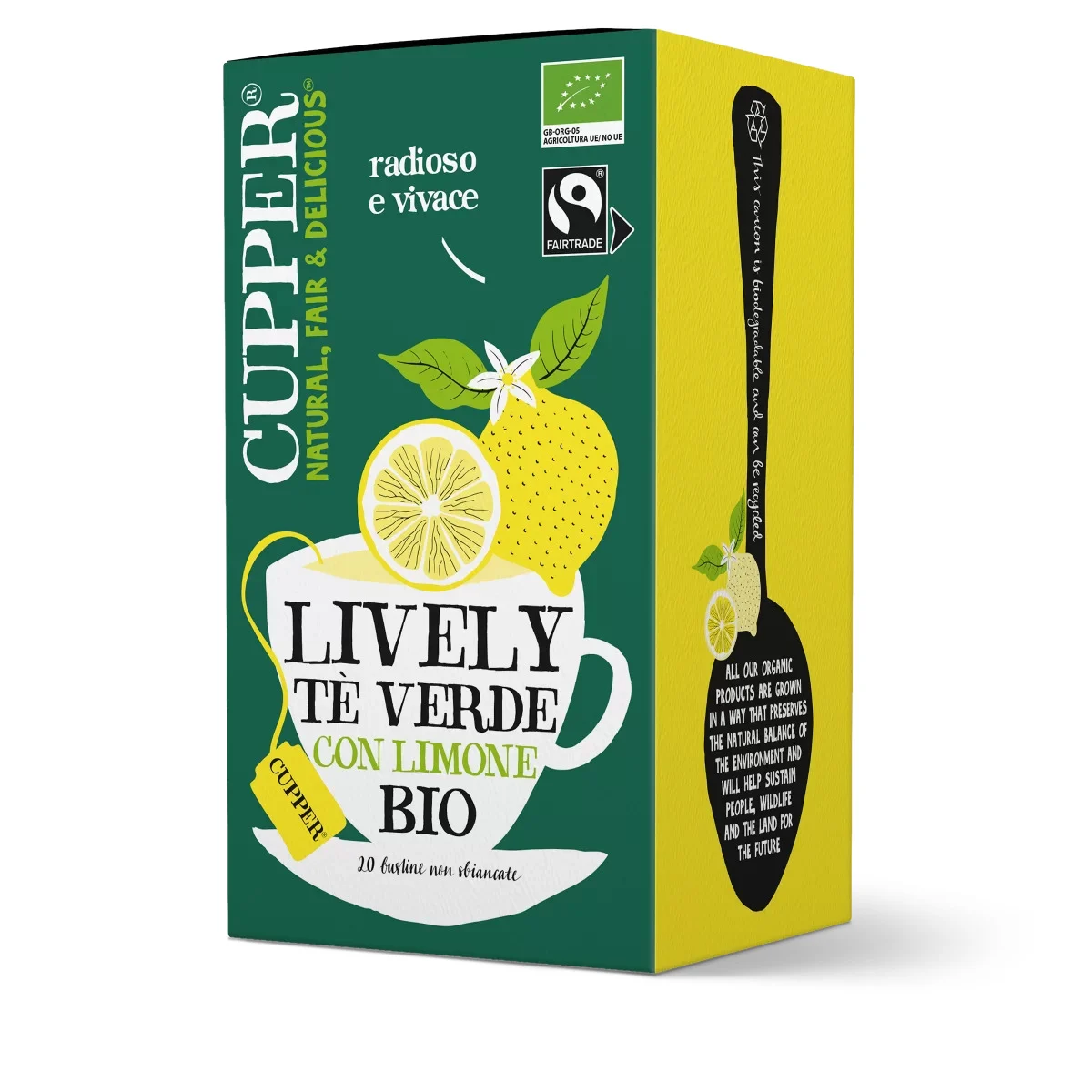 CUPPER Lively – Tè Verde con Limone