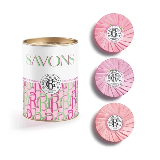 Roger & Gallet Boîte Savons Bienfaisants Pink Love 3x100g