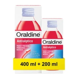 Collutorio antisettico Oraldine 400ml + 200ml