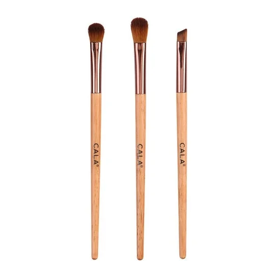 Cala Natural Bamboo Eye Brush Trio 3 pezzi
