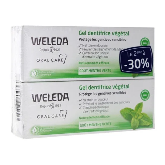 Weleda Gel Dentifricio Vegetale 2x75ml