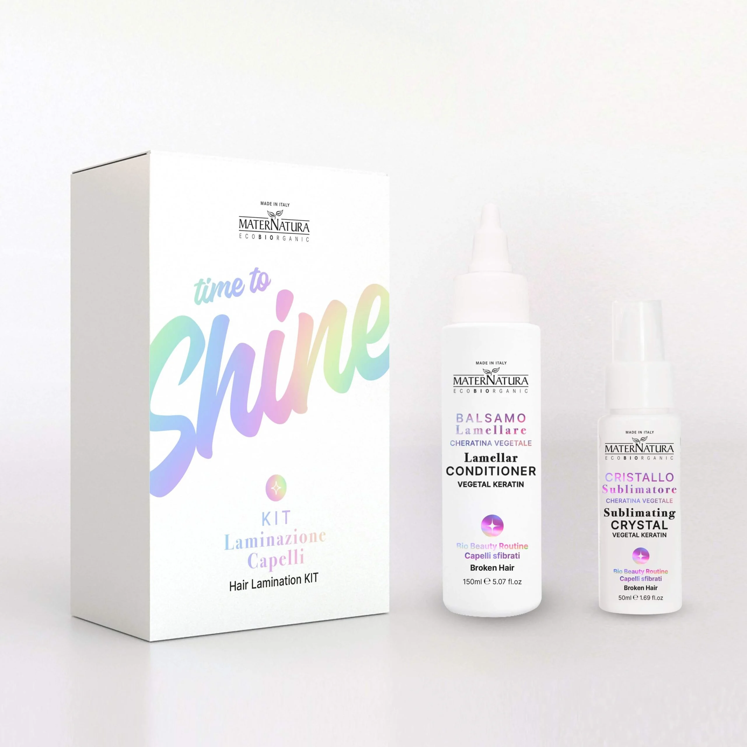 MATERNATURA Time To Shine – Kit Laminazione Capelli