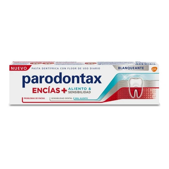 Parodontax Encías + Aliento & Sensibilidad Blanqueante 75ml