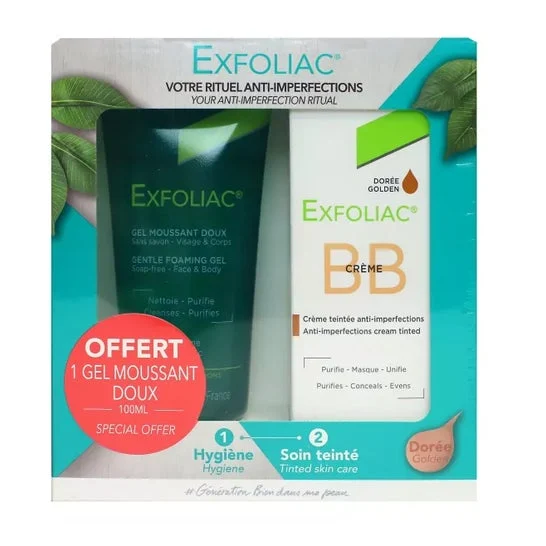 Exfoliac Set Bb Cream Golden Colorato + Gel Schiumogeno