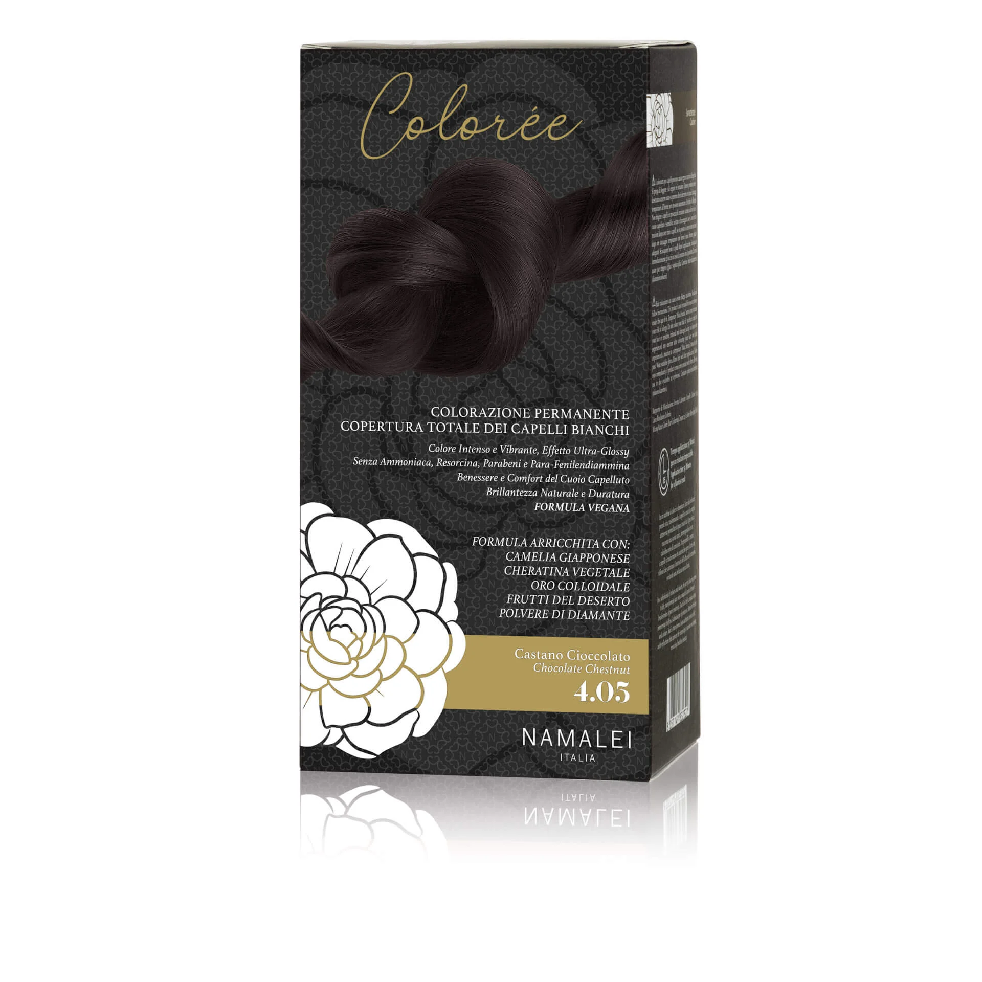 NAMALEI Colorée – Colorazione Permanente Capelli 4.05 Castano Cioccolato