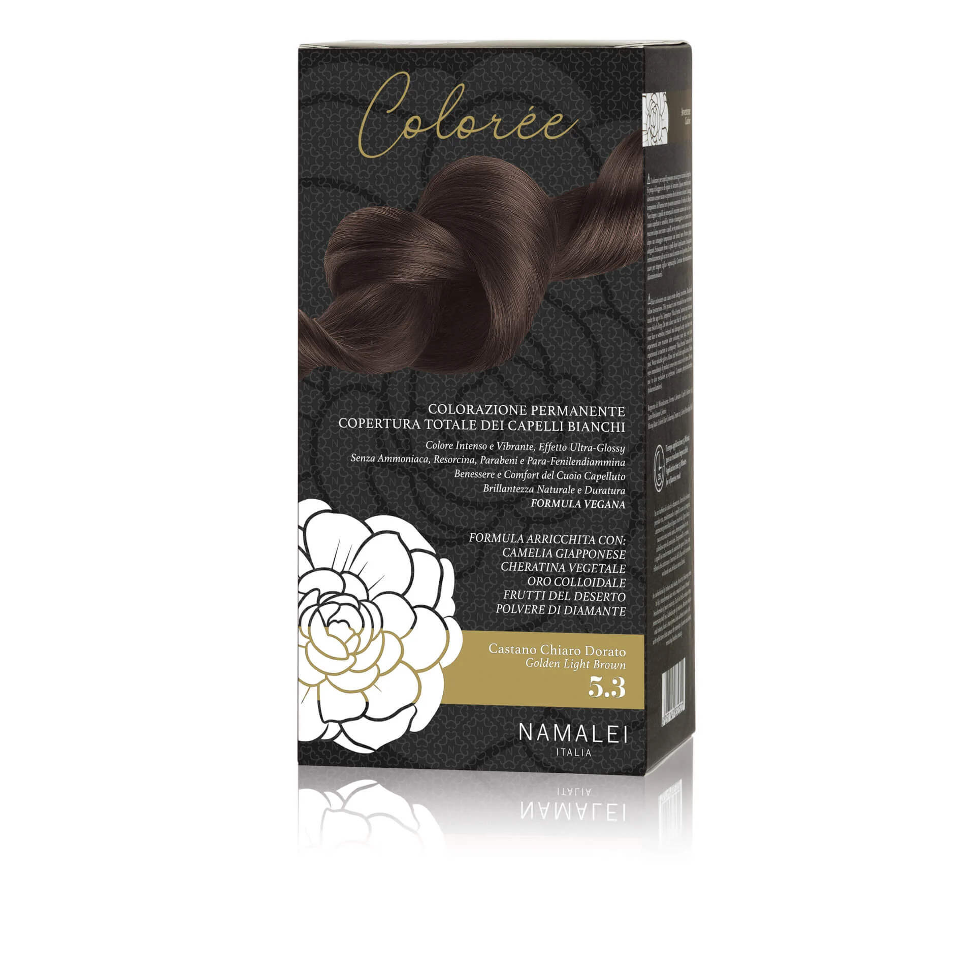 NAMALEI Colorée – Colorazione Permanente Capelli 5.3 Castano Chiaro Dorato