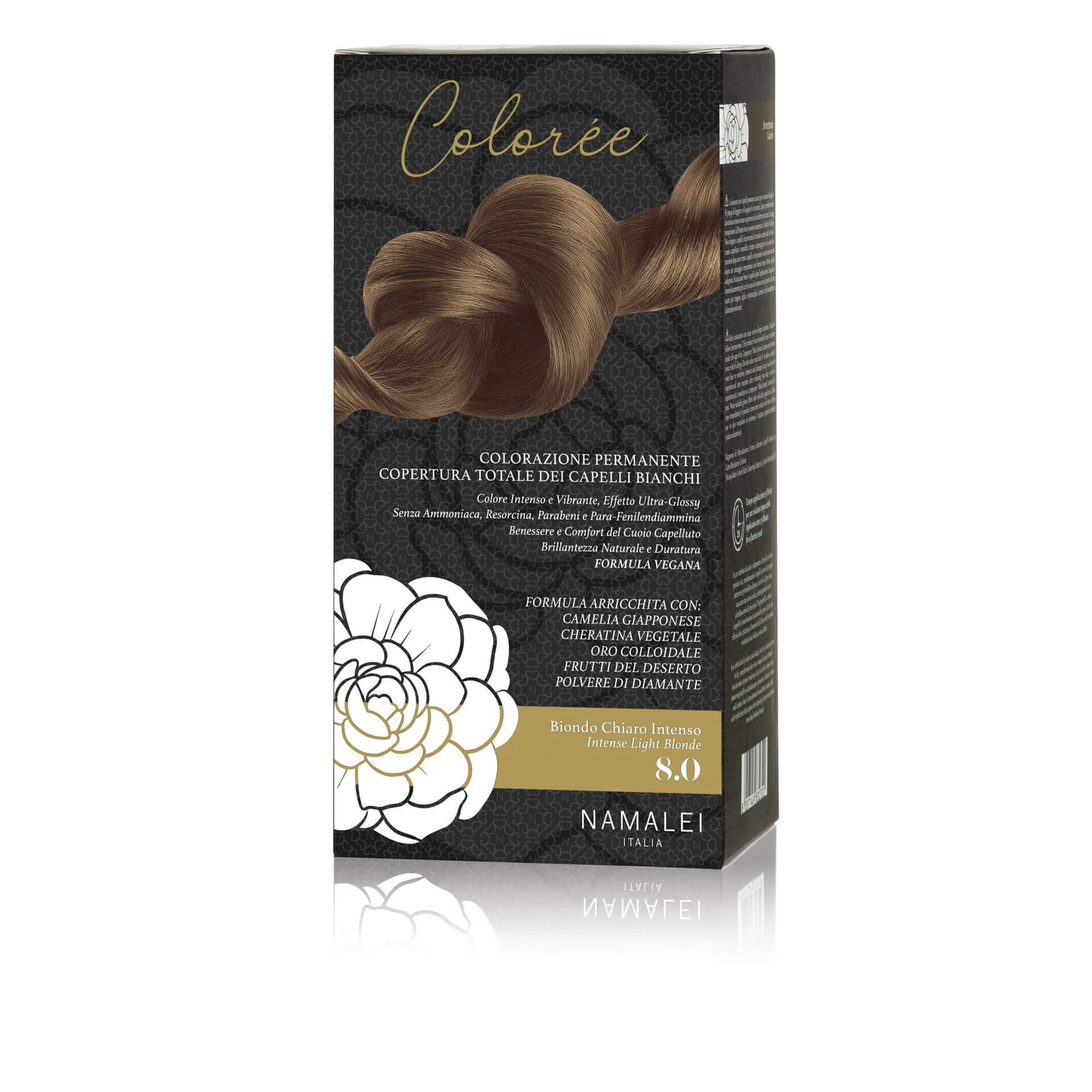 NAMALEI Colorée – Colorazione Permanente Capelli 8.0 Biondo Chiaro Intenso