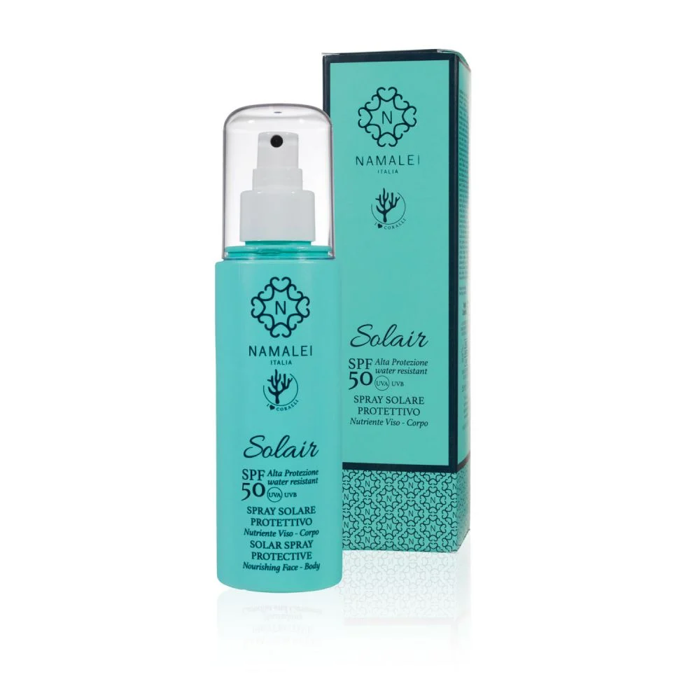 NAMALEI Solair – Spray Solare Protettivo Viso e Corpo SPF 50