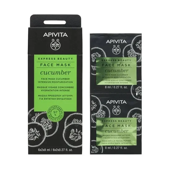 Apivita Face Mask Cucumber 2x8ml