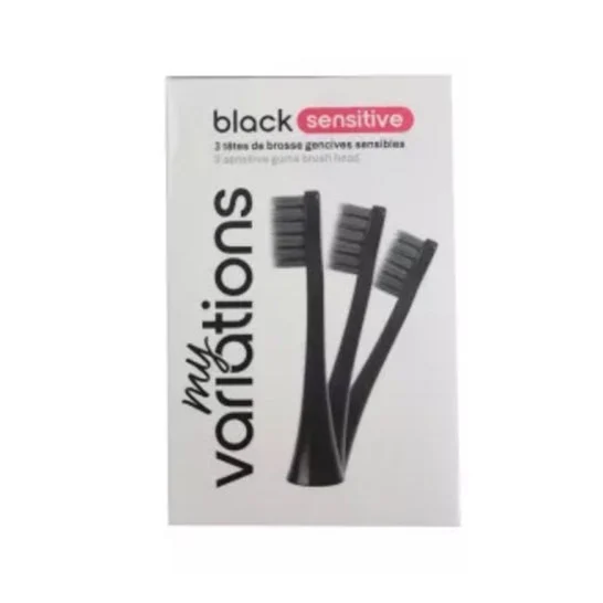 Myvariations Black Sensitive Cabezal Cepillo Encías Sensibl 3uds