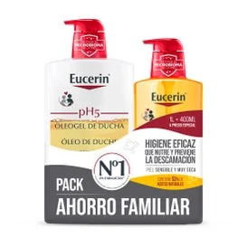 Eucerin Family Pack pH5 OleoShower Gel 1L + 400ml