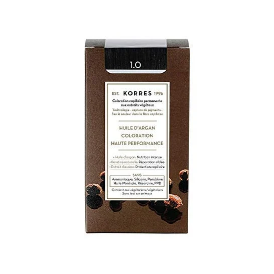Korres Coloration Permanente Huile D'Argan Noir 1.0